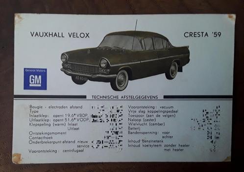 Gm (generaal motors) - vauxhall velox / vauxhall cresta '59, Verzamelen, Automerken, Motoren en Formule 1, Gebruikt, Auto's, Ophalen of Verzenden