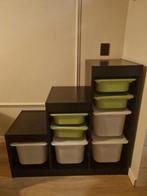 Ikea trofast opberg kast zwart + lades/bakken met deksels, Ophalen