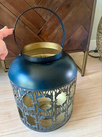 Mooi groot windlicht van Sissyboy donkerblauw  beschikbaar voor biedingen