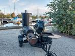 Bbq kar barbeque smoker boomstamblad te huur aanhanger food, Ophalen