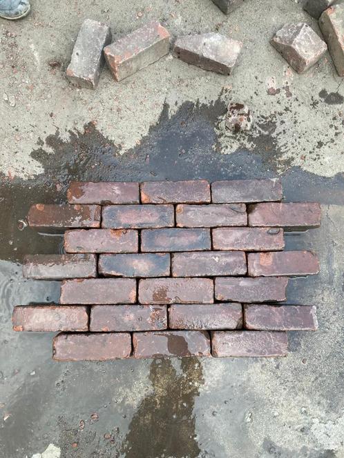 oud gebakken dikformaten rood genuanceerd, Tuin en Terras, Tegels en Klinkers, Gebruikt, Klinkers, Keramiek, 10 m² of meer, Ophalen of Verzenden