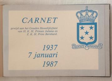 Carnet Gouden Huwelijksfeest Juliana & Bernard beschikbaar voor biedingen