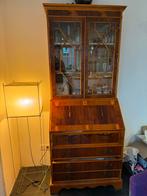 Antieke secretaire met vitrinekast - 75 jaar oud, Huis en Inrichting, Ophalen, Gebruikt, 50 tot 100 cm, 25 tot 50 cm