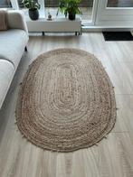 Ovaal rieten vloerkleed, Huis en Inrichting, Stoffering | Tapijten en Kleden, Ophalen, Riet/jutten look, Gebruikt, 100 tot 150 cm