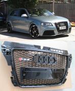 Voor Audi A3 2008-12 grill voorgrill RS3 Style in zwart, Ophalen of Verzenden