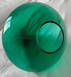 Groene glazen vaas / schaal, Huis en Inrichting, Woonaccessoires | Vazen, Ophalen, Minder dan 50 cm, Groen, Glas
