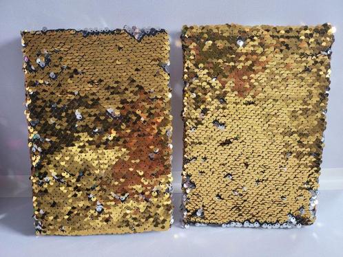A5 notitieboekjes met lijntjes en gouden glitter afwerking, Diversen, Notitieboeken, Nieuw, A5, Ophalen of Verzenden