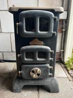 Delta gietijzeren houtkachel / kolenkachel – Vintage, Huis en Inrichting, Kachels, Ophalen, Gebruikt, Houtkachel, Vrijstaand