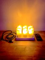 6x LED Kaarsen met Oplader & Afstandsbediening / LED Candels, Ophalen of Verzenden, Zo goed als nieuw, Minder dan 50 cm