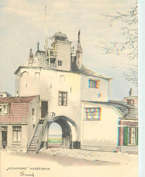 (387-016-021) Harderwijk Vischpoort, Verzamelen, Ansichtkaarten | Nederland, Gelderland, Verzenden