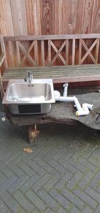 Spoelbak rvs met kraan, Gebruikt, Minder dan 100 cm, 25 tot 50 cm, 50 tot 100 cm