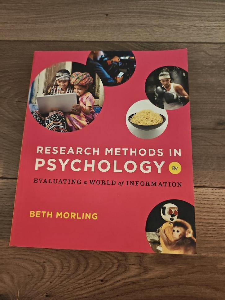 Research Methods in Psychology - Beth Morling, Boeken, Psychologie, Zo goed als nieuw, Ophalen of Verzenden
