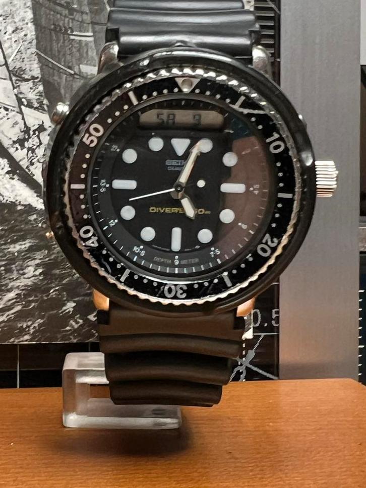 Seiko H588-5000 Arnie, Sieraden, Tassen en Uiterlijk, Horloges | Dames, Gebruikt, Polshorloge, Seiko, Staal, Kunststof, Ophalen of Verzenden