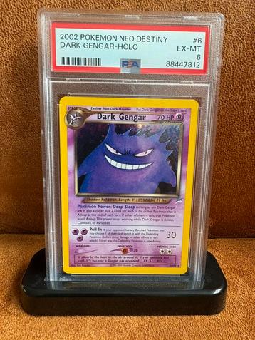 Dark Gengar #6 Neo Destiny PSA 6 beschikbaar voor biedingen