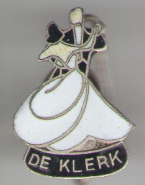 De Klerk email op zilverkleurig dans speldje ( X_117 ), Verzamelen, Speldjes, Pins en Buttons, Zo goed als nieuw, Speldje of Pin
