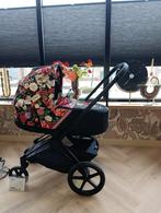 Cybex Priam Blossom Kinderwagen - Prachtige Uitvoering!, Zo goed als nieuw, Verstelbare duwstang, Ophalen, Kinderwagen