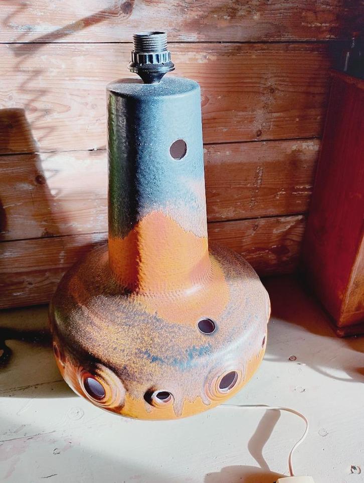 Vintage West Germany keramiek vloer lamp 62 cm H, Antiek en Kunst, Antiek | Lampen, Ophalen of Verzenden