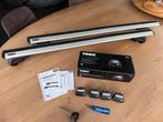 Dakdragers Thule Wingbars met 4 steunen voor open dakrails, Ophalen of Verzenden, Zo goed als nieuw