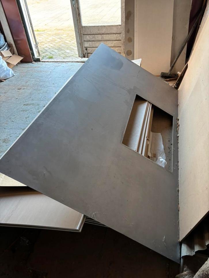 RVS keukenblad platen, Doe-het-zelf en Verbouw, Metalen, Gebruikt, Overige metalen, Ophalen of Verzenden