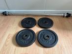 Tunturi halterschijven 4x 5 kg, Sport en Fitness, Fitnessmaterialen, Ophalen of Verzenden, Zo goed als nieuw, Halterschijven