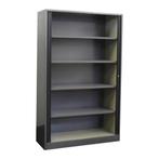 Ahrend Roldeurkast Antraciet Zwart 195 x 120 x 45 B-Keus, Gebruikt, 100 tot 150 cm, Ophalen of Verzenden, Met slot