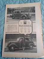 Originele Vauxhall advertentie uit 1946, Verzenden, Gelezen, Overige merken
