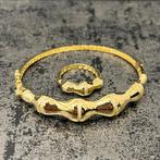 18k gouden armband met ring setje nieuw, Ophalen of Verzenden, Nieuw, Goud