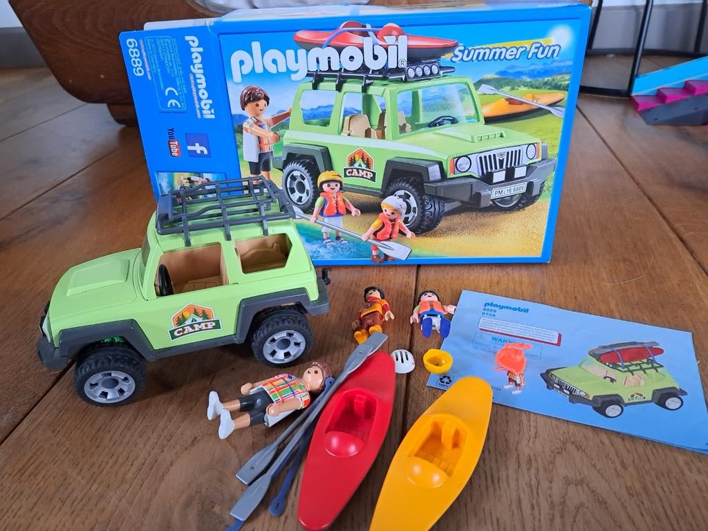 Playmobil Vakantieauto met Kano - Complete Set, Ophalen of Verzenden, Gebruikt, Complete set