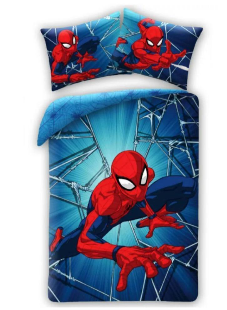 Spiderman Baby Dekbedovertrek 100 x 140 - Marvel, Kinderen en Baby's, Kinderkamer | Beddengoed, Nieuw, Dekbedovertrek, Blauw, Jongetje