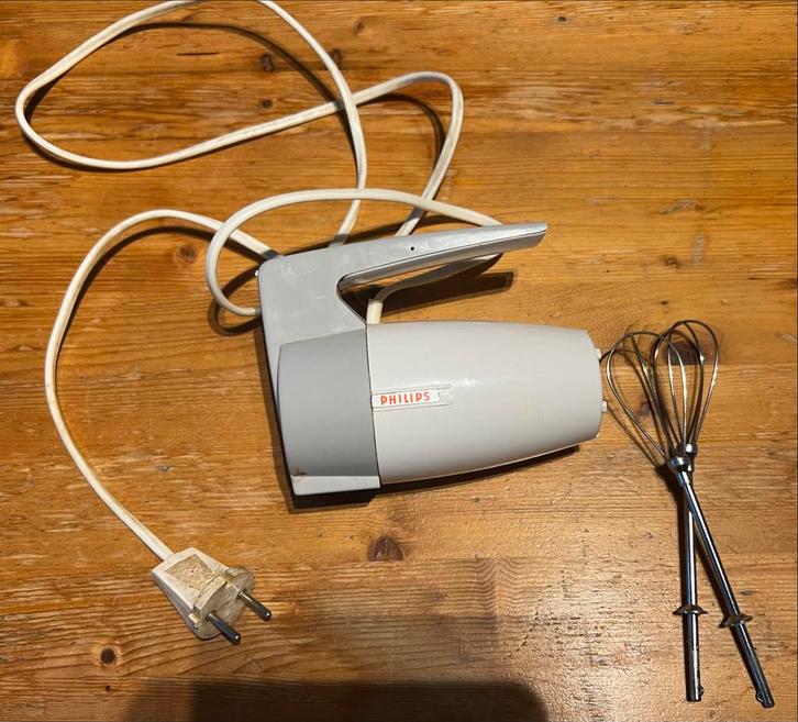Retro Philips HM3000 Mixer - Vintage Keukenapparaat, Witgoed en Apparatuur, Keukenmixers, Gebruikt, Minder dan 1 liter, 1 snelheid