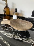 Oud houten hout schaal handvat plateau bak brocante, Antiek en Kunst, Ophalen of Verzenden
