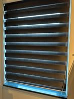 5 STUKS DUOROLGORDIJNEN WITSTAALFRAME ZWART TRANSPARANT DOEK, Ophalen of Verzenden, Gebruikt, Wit, 100 tot 150 cm