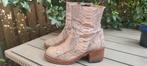 SENDRA laars 40 blokhak, bleekroze, Python, Ophalen of Verzenden, Roze, Gedragen, Hoge laarzen