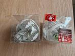 2x doorzichtige kerstballen met bloem, Diversen, Onbekend, Nieuw, Ophalen of Verzenden, Onbekend