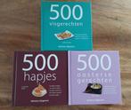 Kookboeken 500 visgerechten, oosterse gerechten en hapjes, Ophalen, Azië en Oosters, Tapas, Hapjes en Dim Sum, Zo goed als nieuw