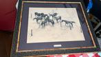 Paarden vintage, Antiek en Kunst, Kunst | Tekeningen en Foto's, Ophalen of Verzenden