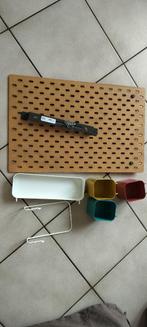 ophangbord skadis ikea plus accessoires, Ophalen, Zo goed als nieuw