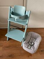 🩵 Aqua Blauw Stokke Tripp Trapp Newborn Babyset 🩵, Ophalen, Gebruikt, Meegroeistoel, Stoelverkleiner
