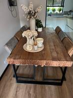Eetkamertafel teak hout 200cm, Huis en Inrichting, Tafels | Eettafels, Ophalen, 100 tot 150 cm, Teakhout, 200 cm of meer