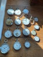 Partij zilveren zakhorloges, Sieraden, Tassen en Uiterlijk, Horloges | Antiek, Overige merken, Zakhorloge, 1900 tot 1930, Verguld