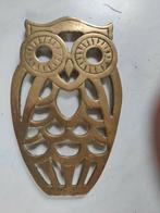 Bronzen Uil onderzetter, Antiek en Kunst, Antiek | Koper en Brons, Ophalen of Verzenden