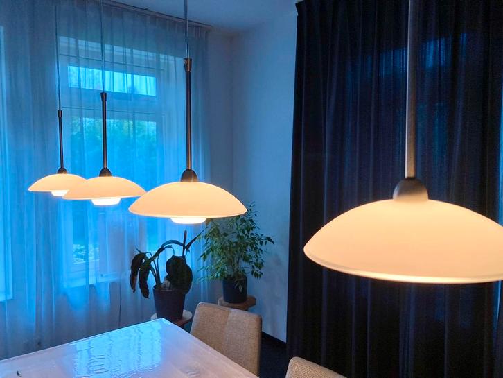 Dimbare lamp voor eetkamer, Huis en Inrichting, Lampen | Hanglampen, Zo goed als nieuw, 50 tot 75 cm, Glas, Ophalen