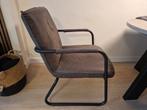 Fauteuil bruin/grijs, Huis en Inrichting, Ophalen, Gebruikt, Minder dan 75 cm, 50 tot 75 cm