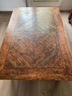 Houten Salontafel met uniek patroon, Huis en Inrichting, Ophalen, Gebruikt, 100 tot 150 cm, 150 tot 200 cm