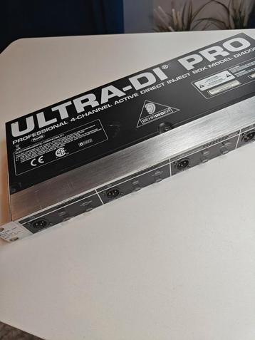 Behringer DI4000 Ultra DI Pro - 4 Kanaals DI-Box beschikbaar voor biedingen