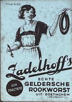 vloeiblad reclame Zadelhoff’s Gelderse rookworst Doetinchem, Ophalen of Verzenden, Gebruikt, Overige typen