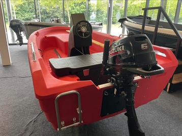 PIONER 12 RED I SUZUKI DF6 I STUURCONSOLE ZWEMTRAP!!  beschikbaar voor biedingen