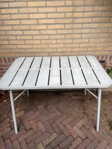 Mesa tuintafel metaal 70x110x75  lichtgrijs beschikbaar voor biedingen