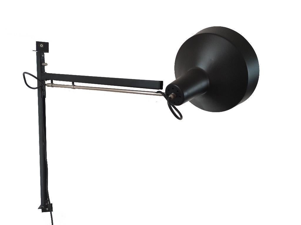 Fantastische vintage Hiemstra Evolux Telescope wandlamp, Ophalen, Gebruikt, Metaal