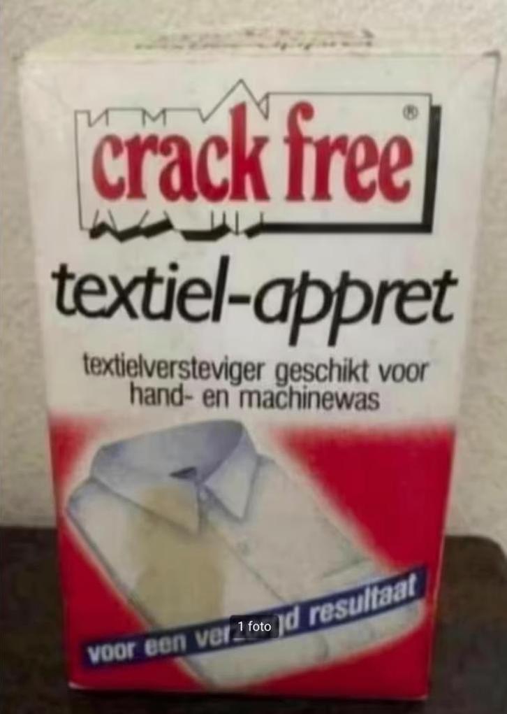 Crack free, textiel-appret; textielversteviger, strijken, Witgoed en Apparatuur, Strijkijzers en Strijkplanken, Zo goed als nieuw